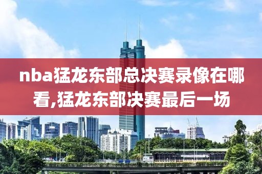 nba猛龙东部总决赛录像在哪看,猛龙东部决赛最后一场